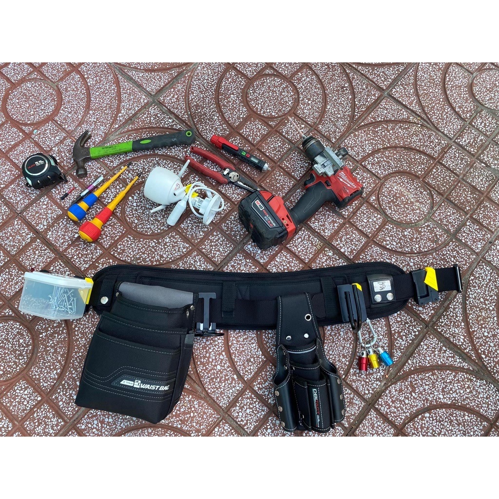 Bộ dây đai đồ nghề Nhật M2 cho thợ điện, nước, camera,...