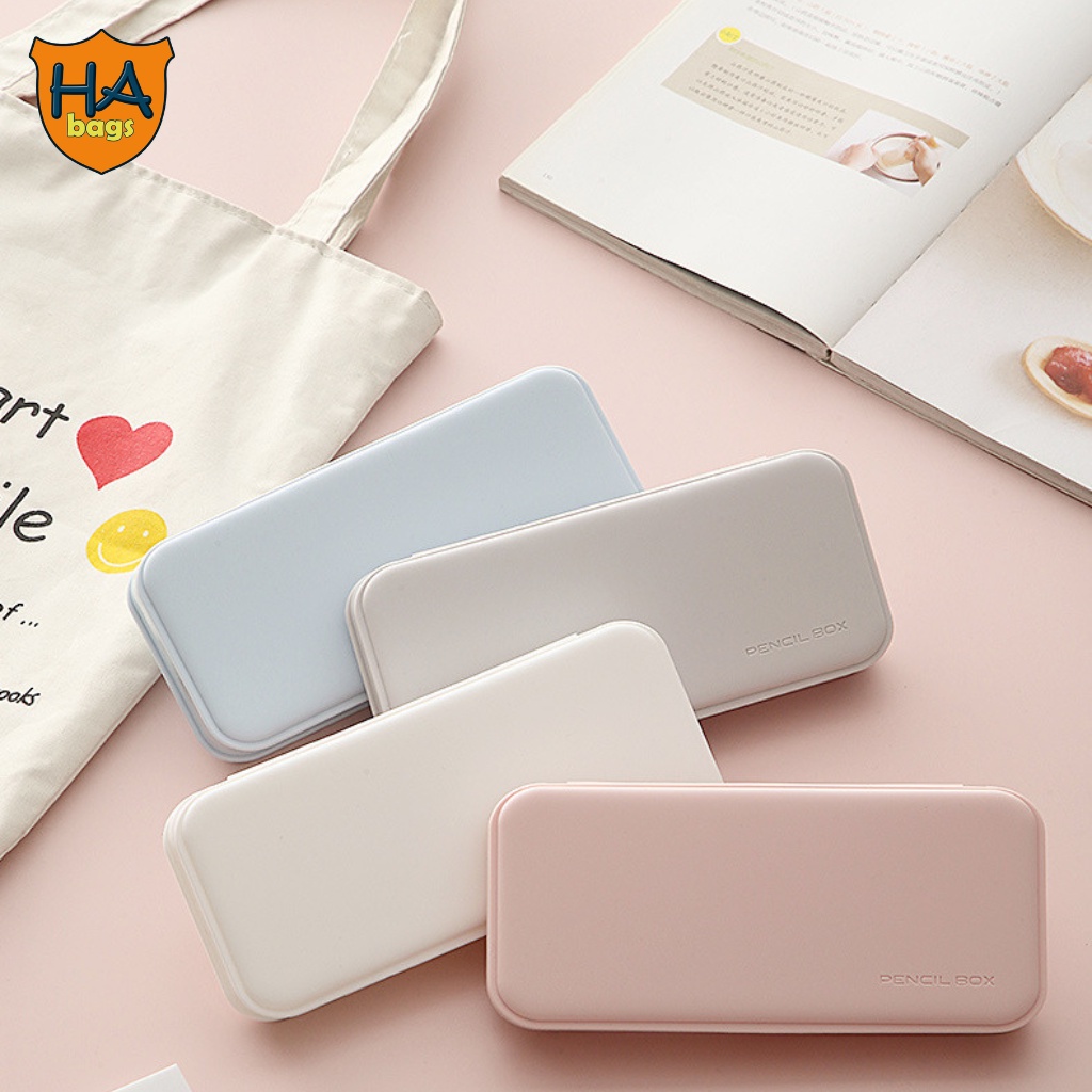 Hộp bút chữ nhật kt 21x9x3cm hộp đựng bút học sinh nhiều ngăn, đồ dùng học tập HB1004