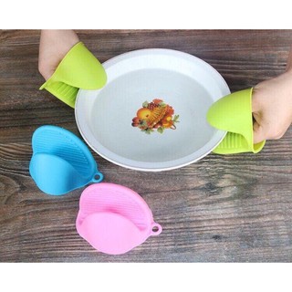 Nhấc nồi chịu nhiệt , Bộ 2 miếng nhấc xoong nồi chống trơn trượt chịu nhiệt Silicon  (set 1 đôi)