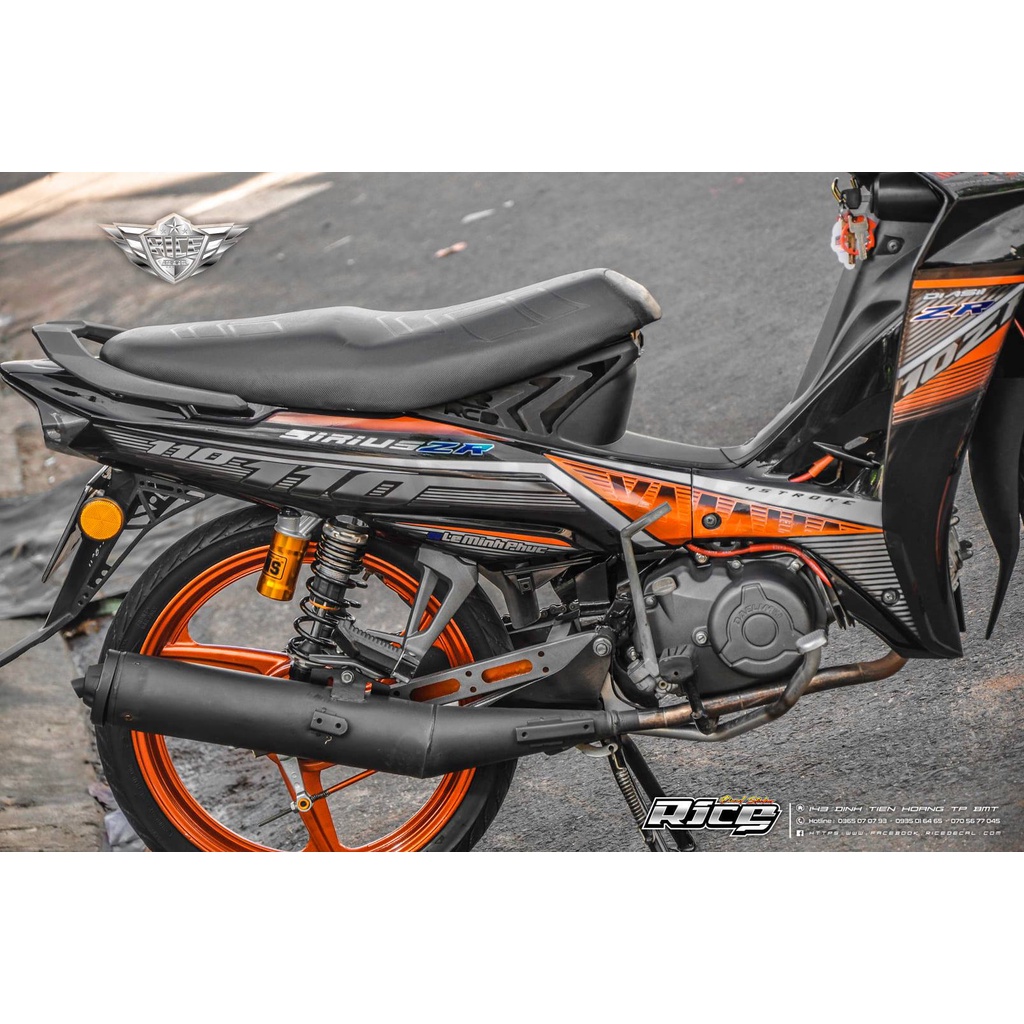 Tem Sirius Full đen Mâm cam MẪU ZR