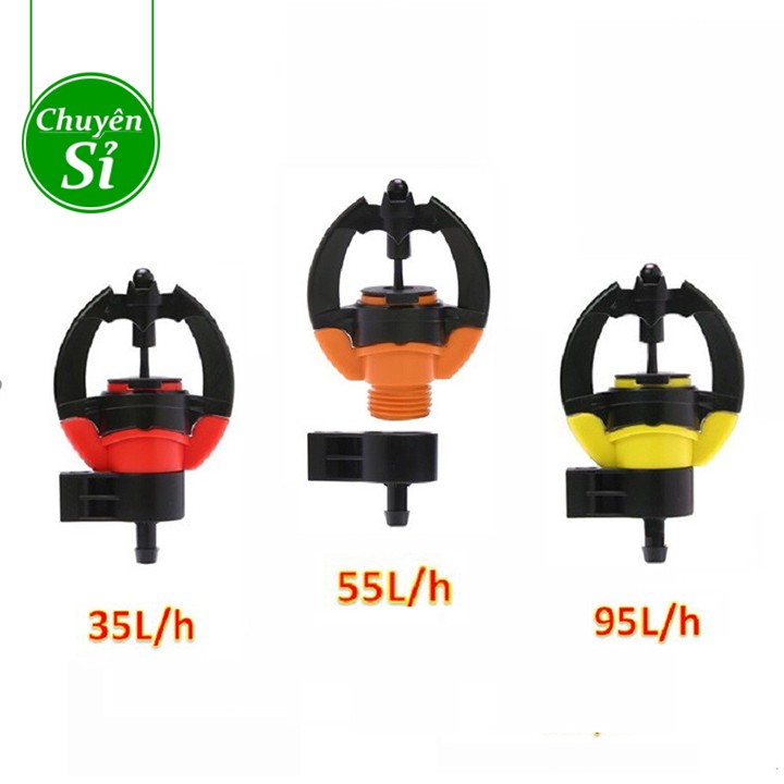 Béc tưới phun mưa SD9000 có bù áp, tưới tỏa tròn 360 độ