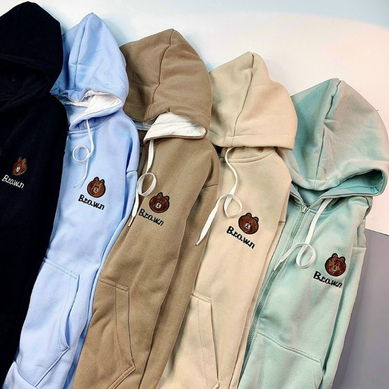 Áo khoác gấu Brown unisex cute