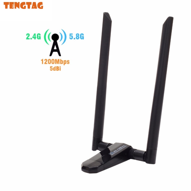 Bộ nhận tín hiệu wìi không dây 1200Mbps USB Network Card USB3.0 2 băng tần 2.4G&5.8G cho PC | BigBuy360 - bigbuy360.vn