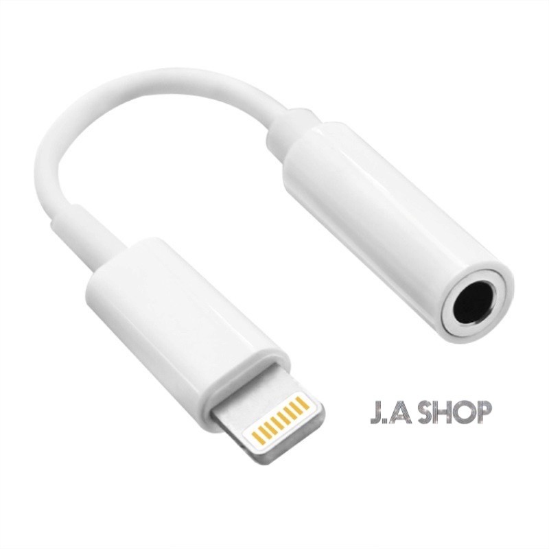 (Chính Hãng) Jack/Cáp Chuyển Đổi Tai Nghe Lightning qua 3.5mm Cho iPhone Hàng Chuẩn Không Bị Giảm Chất Lượng Âm Thanh