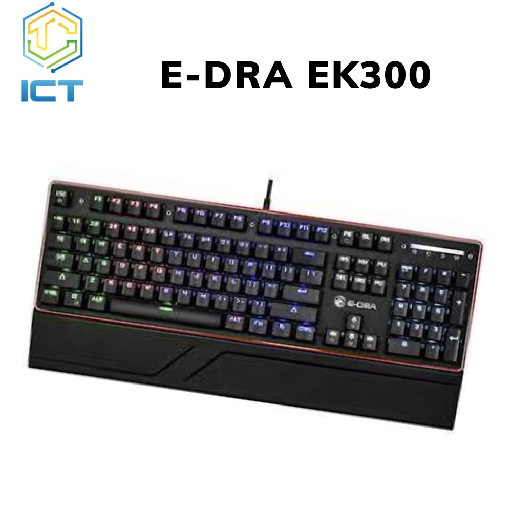 Bàn phím cơ E-DRA EK300 LED GAming Mới Chính Hãng 100%