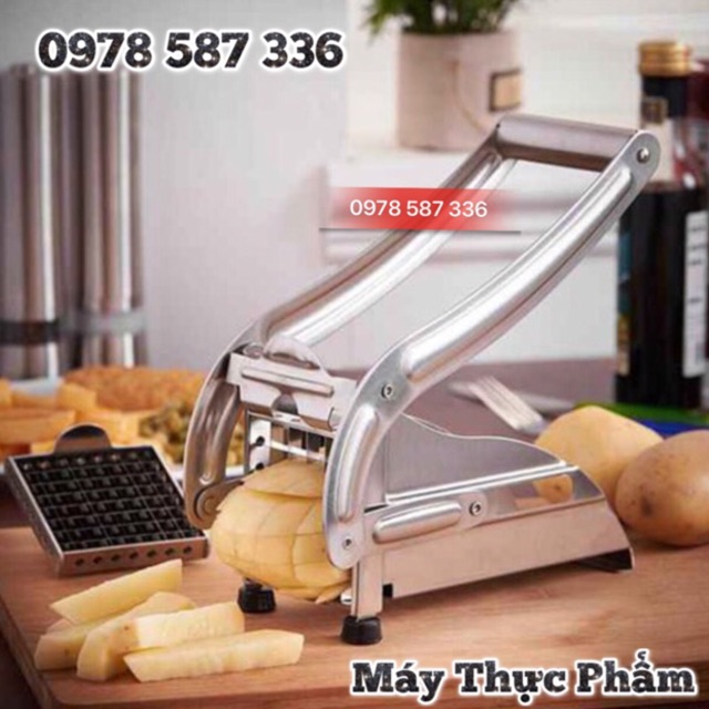Máy cắt khoai tây vuông, Thái khoai tây, cắt rau củ quả thanh nhỏ