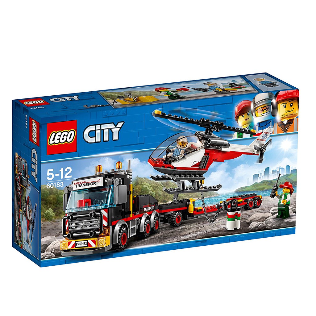 Bộ lắp ráp Đầu Kéo Container - LEGO City 60183 Heavy Cargo Transport