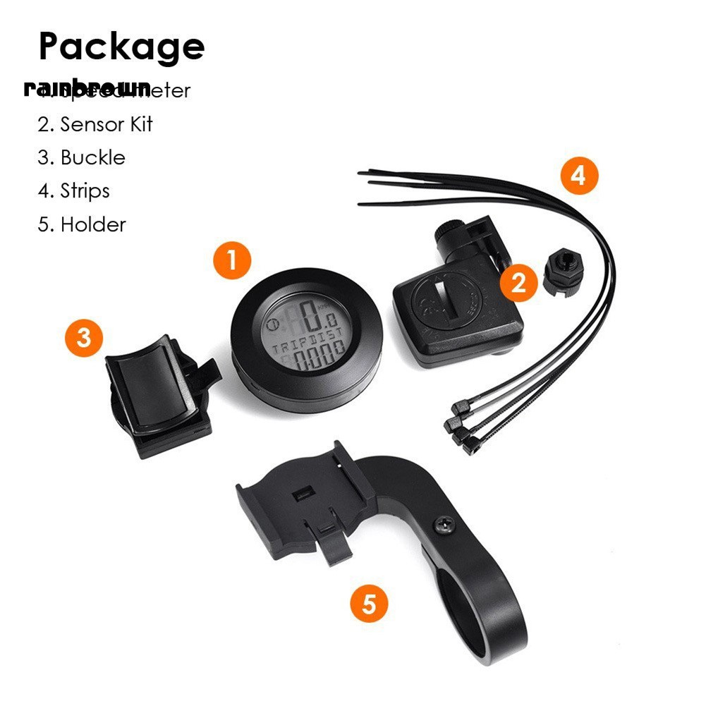 Đồng Hồ Tốc Độ Không Dây Chống Nước Cho Xe Đạp