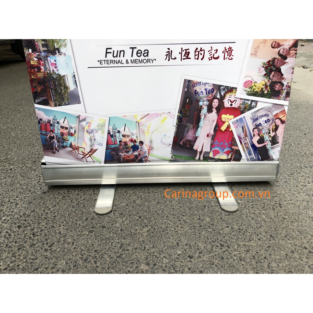 [Nhập khẩu chính hãng] Khung standee cuốn nhôm thường 80x200cm