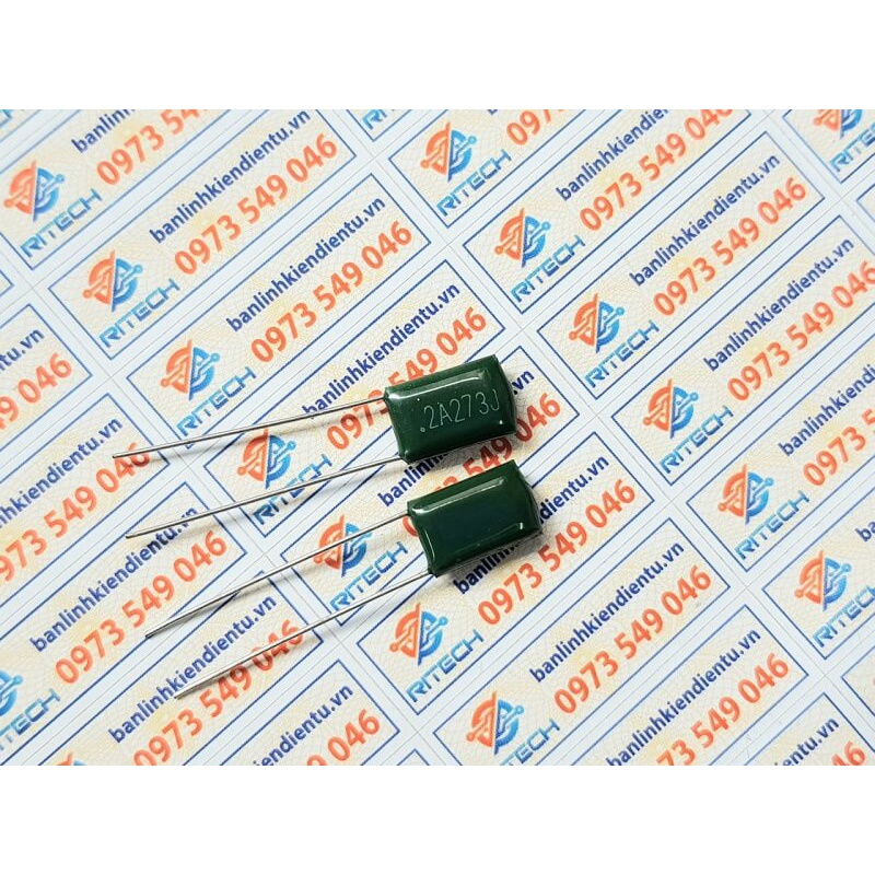 [Combo 20 chiếc] 2A273J Tụ mica 0.027uF 27nF 100V