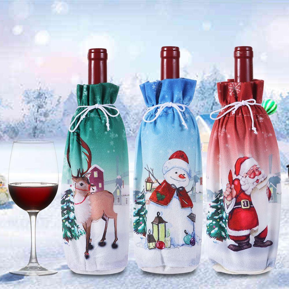 Vỏ Bọc Chai Rượu Hoạ Tiết Giáng Sinh Dễ Thương