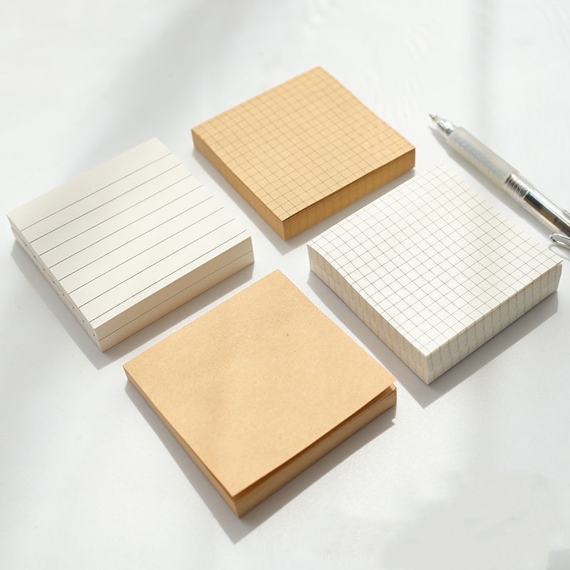 Giấy note Ô VUÔNG ghi chú công việc hàng ngày thiết kế đơn giản