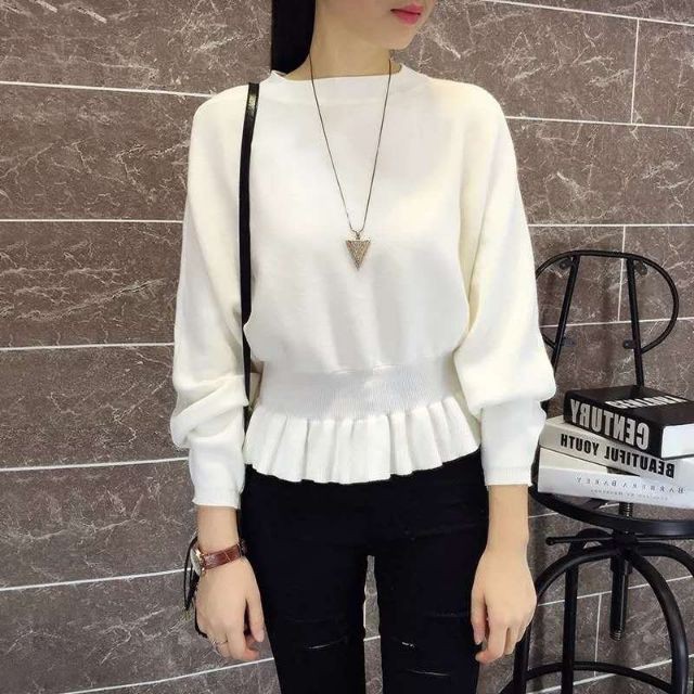 HÀNG HOT MỚI VỀ Áo len bo eo Hàn Quốc_Áo len nữ đẹp_Áo len kiểu | BigBuy360 - bigbuy360.vn