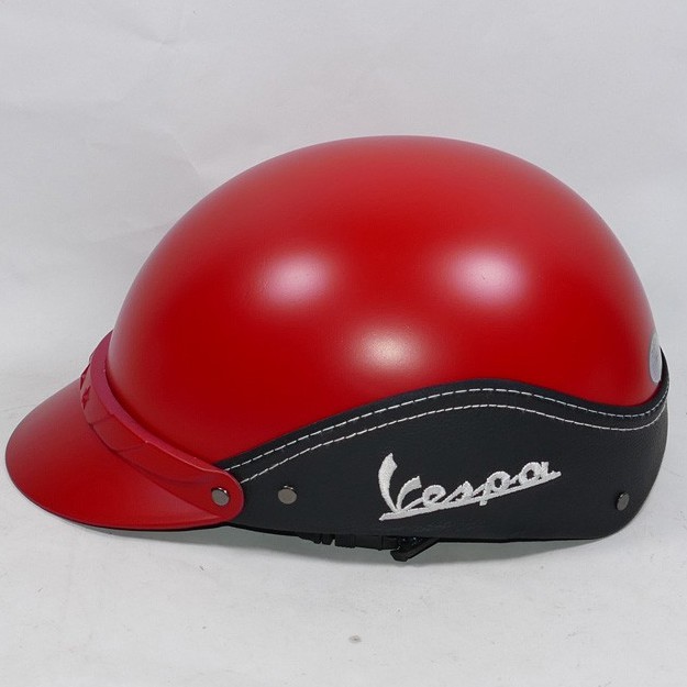 Mũ bảo hiểm Ves pa gắn da xung quanh nón cực đẹp, hợp thời trang, chất liệu nhựa ABS cứng cáp bền chắc