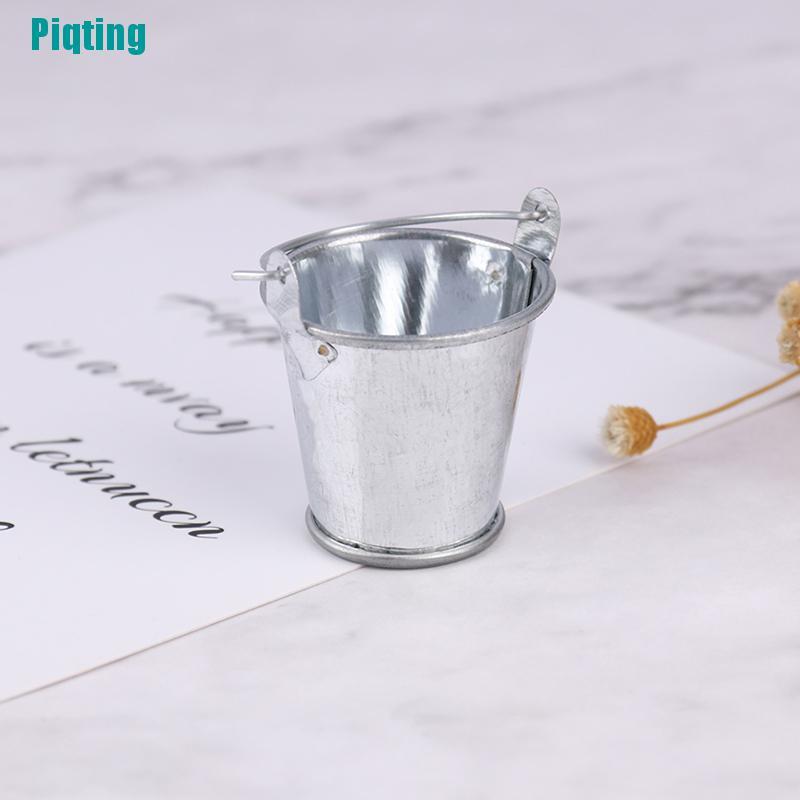 Xô Kim Loại Mini Tỉ Lệ 1 / 6 1 / 12 Trang Trí Nhà Búp Bê
