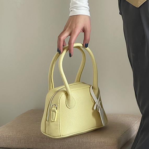 Túi Xách Da Pu Màu Trơn Thiết Kế Đơn Giản Thời Trang Cho Phụ Nữ