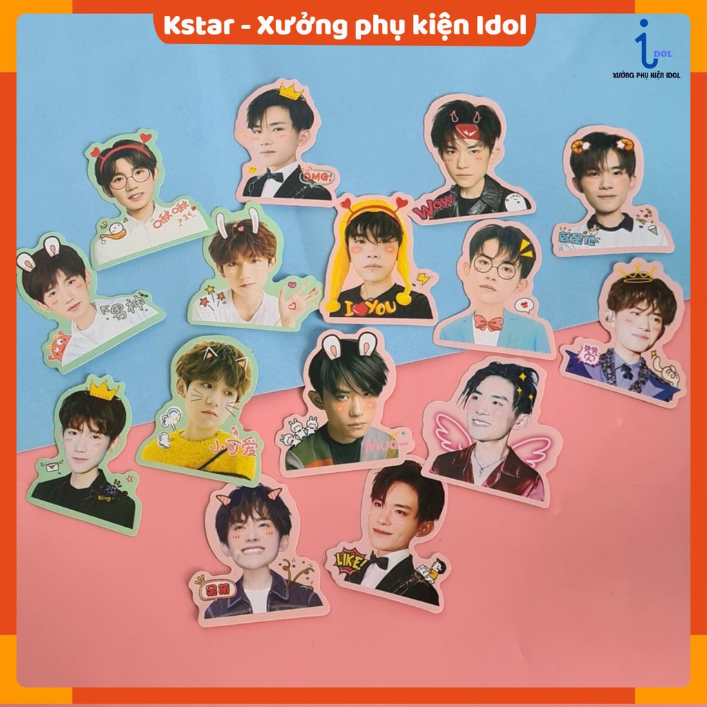 Sticker dán Thiên Tỷ Vương Nguyên TFboys