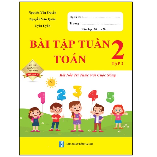 Sách - Bài Tập Tuần Toán 2 - Tập 2 - Kết Nối Tri Thức Với Cuộc Sống (1 cuốn)