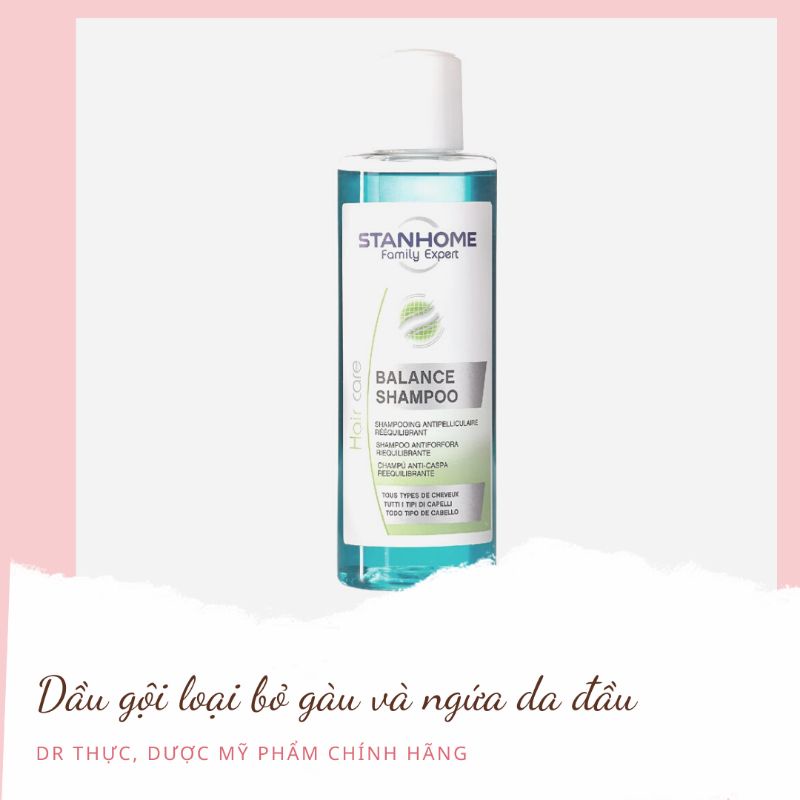 Dầu gội loại bỏ gàu và ngứa da đầu Stanhome Balance Shampoo