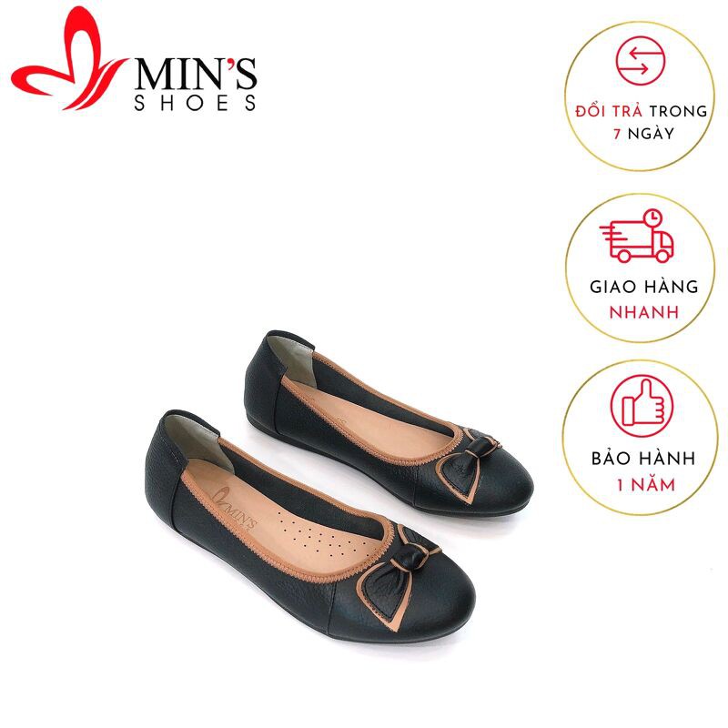 Min's Shoes - Giày Bệt Nơ Da Thật B364