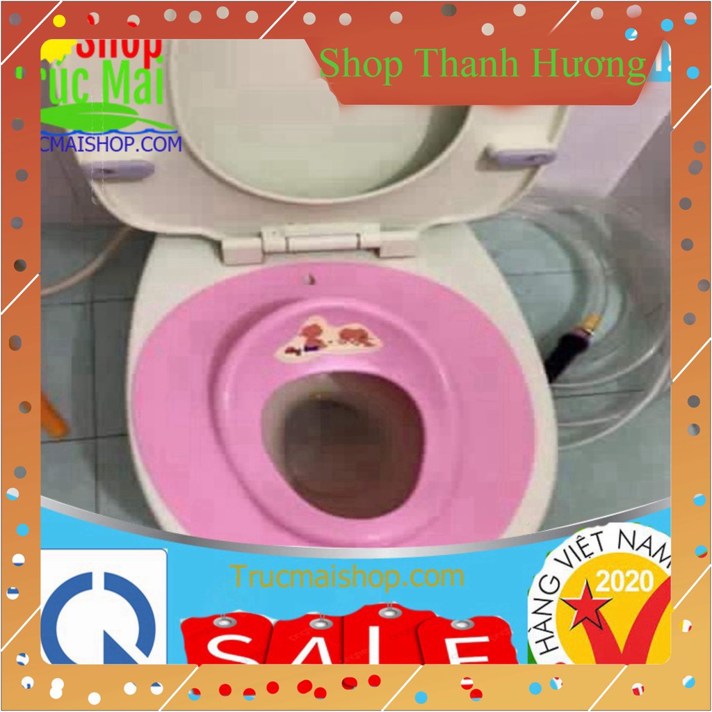 Kệ ngồi toilet cho bé - Miếng lót thu nhỏ bồn cầu nhựa Việt Nhật