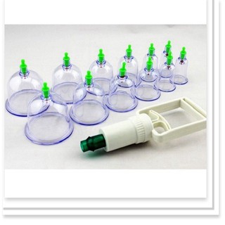 Bộ Giác Hơi Không Dùng Lửa 12 Cốc Không Dùng Lửa GH12