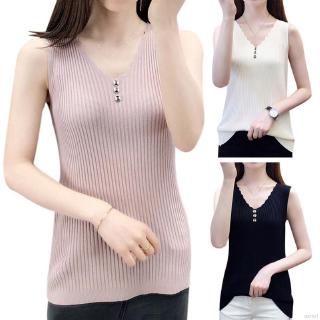 Áo thun sát nách cổ tim kiểu dáng đơn giản trẻ trung dành cho nữ