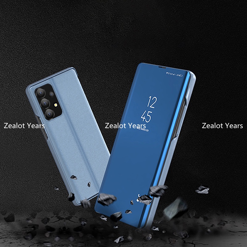 Ốp Điện Thoại Nắp Lật Mặt Gương Thông Minh Cho Samsung Galaxy A53 A13 A23 A33 A73 5G