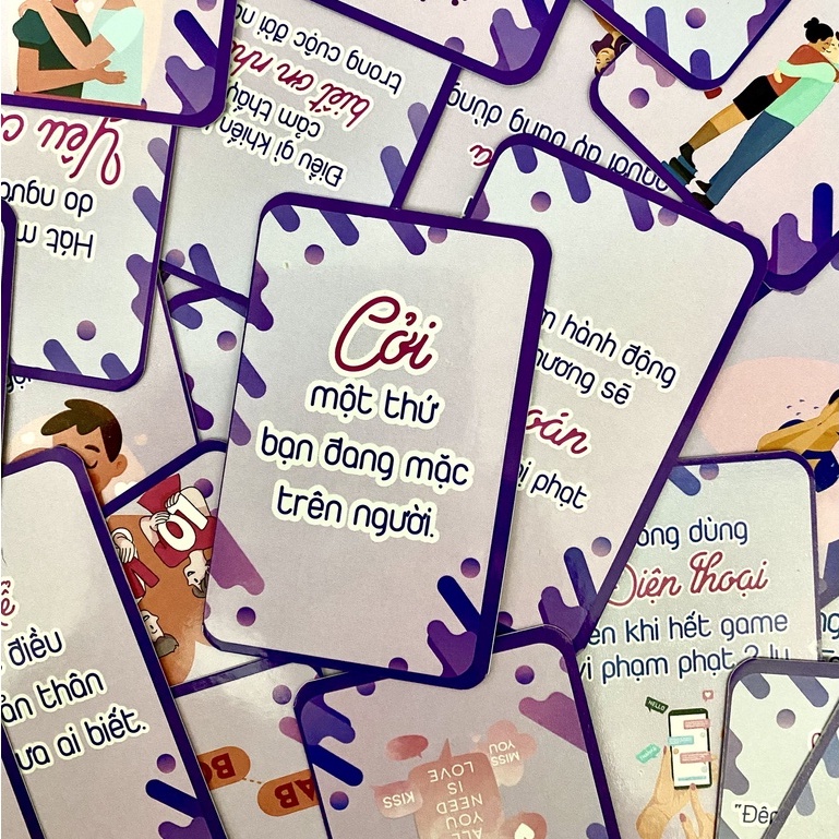 Bộ bài drinking game tình yêu SAY MÊ cho cặp đôi hẹn hò, đi chơi hâm nóng tình cảm 35 lá Deme