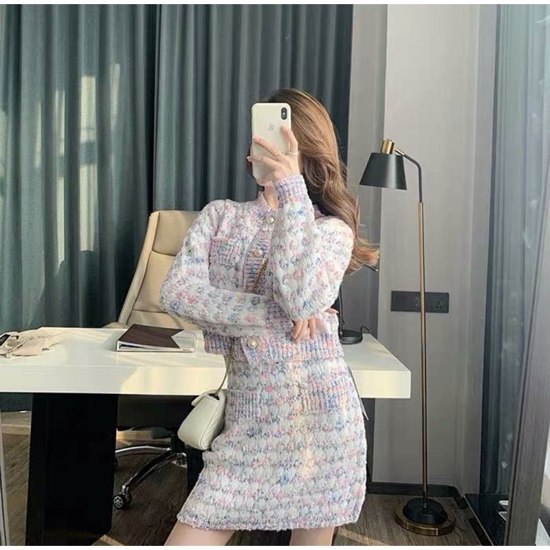 Sét bộ len màu Hồng đáng yêu