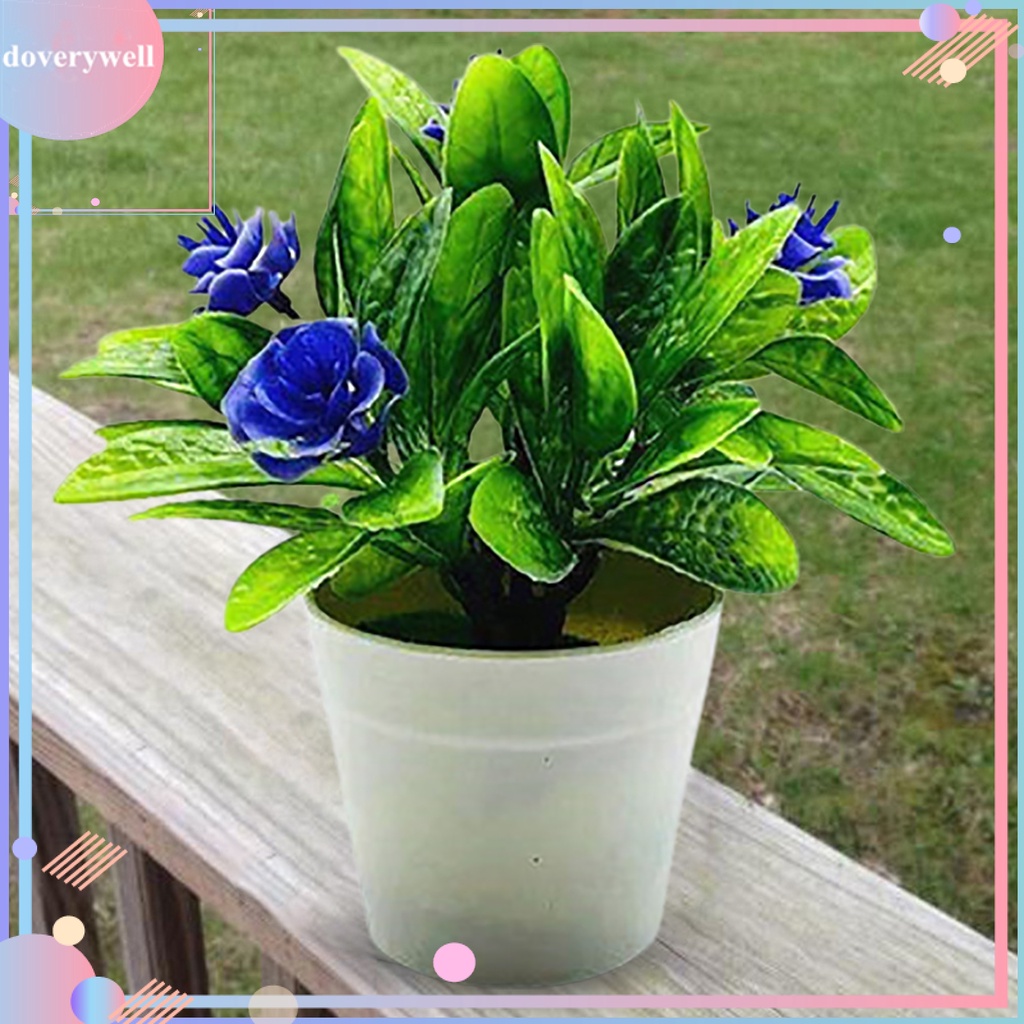 Chậu cây giả nhiều màu sắc tùy chọn chuyên dùng trang trí phòng khách