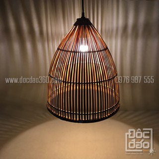 Đèn mây tre đan mẫu D360-MTD08
