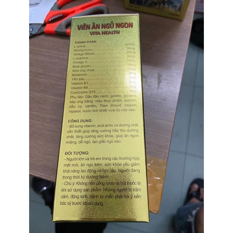 VIÊN ĂN NGỦ NGON vita health giúp ăn ngon ngủ ngon