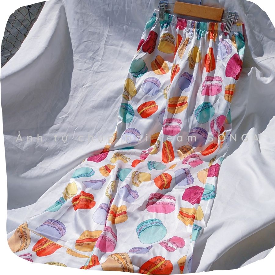 Đồ bộ kiểu đẹp Bộ pijama lụa ngủ nữ quần dài 1021TDQD09