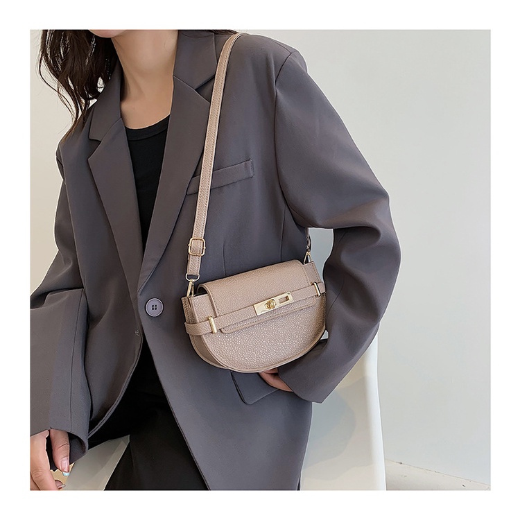 Túi Xách JASMIN NOIR Da PU Có Khóa Thời Trang Dành Cho Nữ