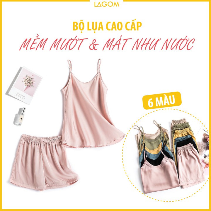 [MỀM &amp; MƯỚT] Bộ Ngủ 2 Dây Lụa Cao Cấp  Đồ Ngủ 2 Dây Nữ