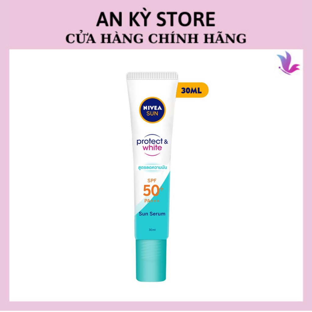 Tinh Chất Chống Nắng Nivea Dưỡng Trắng Và Kiểm Soát Dầu SPF50+ PA+++ 30ml (xanh) - 86060