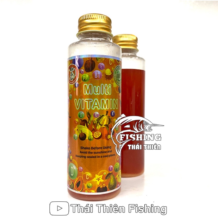 Tinh Chất Câu Cá Multi Vitamin Chai 120ml Dùng Câu Cá Sông, Hồ Dịch Vụ