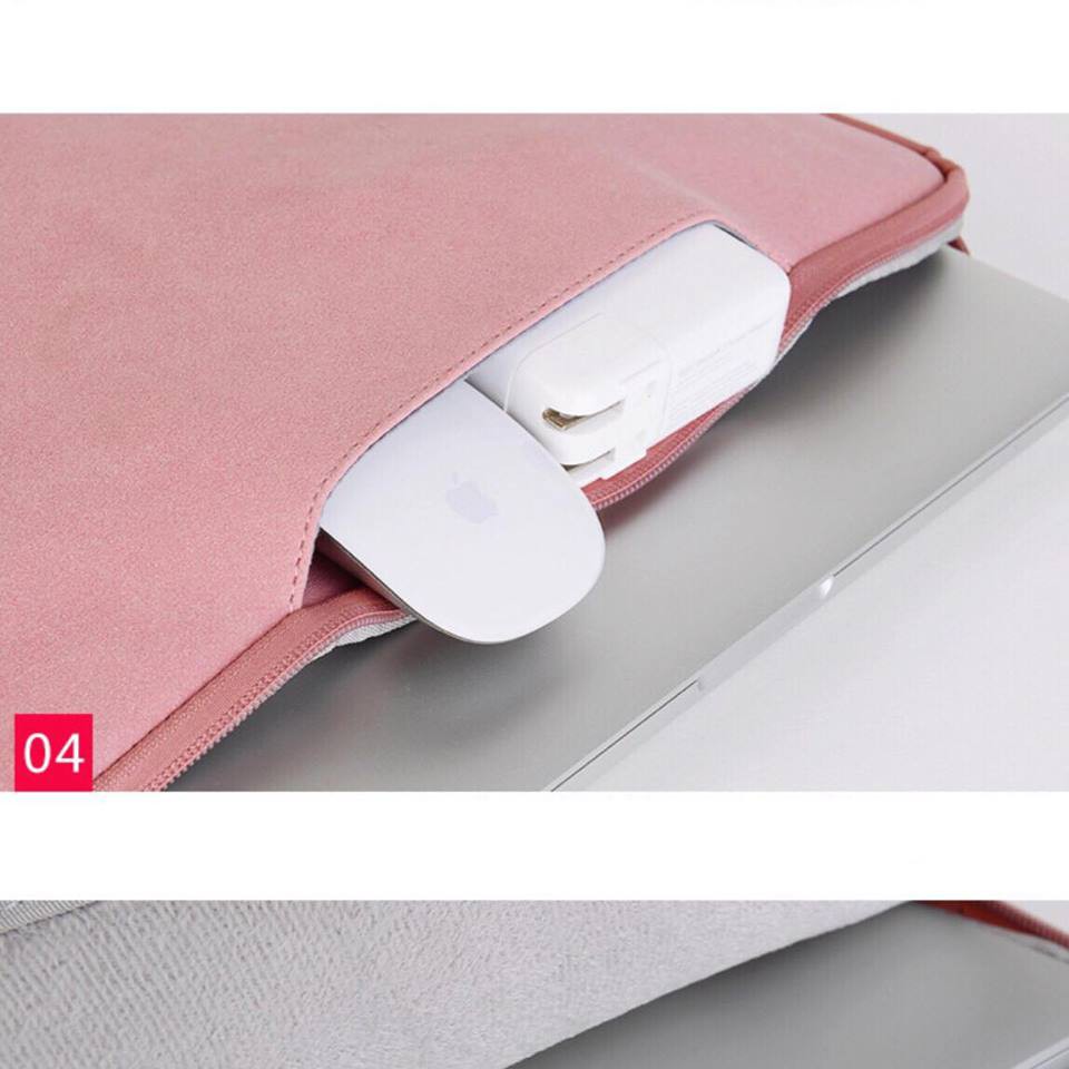 Túi xách chống sốc da lộn cho laptop, macbook