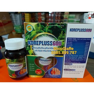 Koreplussgou hỗ trợ giảm triệu chứng sưng đau khớp do gout, giảm lượng Acid Uric