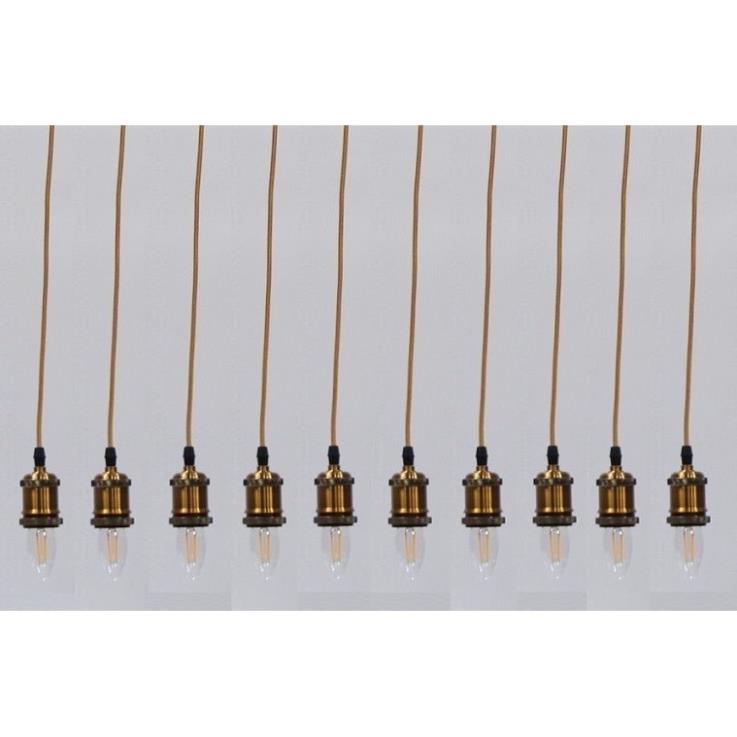 Bộ 10 dây đèn thả cổ điển bóng Led Edison hình quả nhót C35 4W
