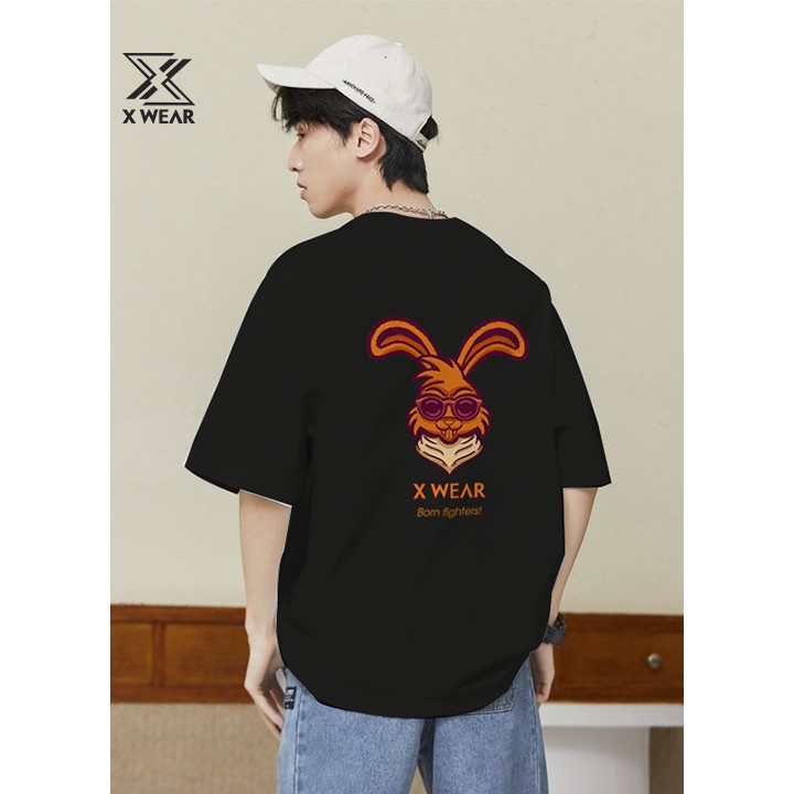 Áo thun 100% cotton nam nữ dáng rộng Rabbit so Cool TS14