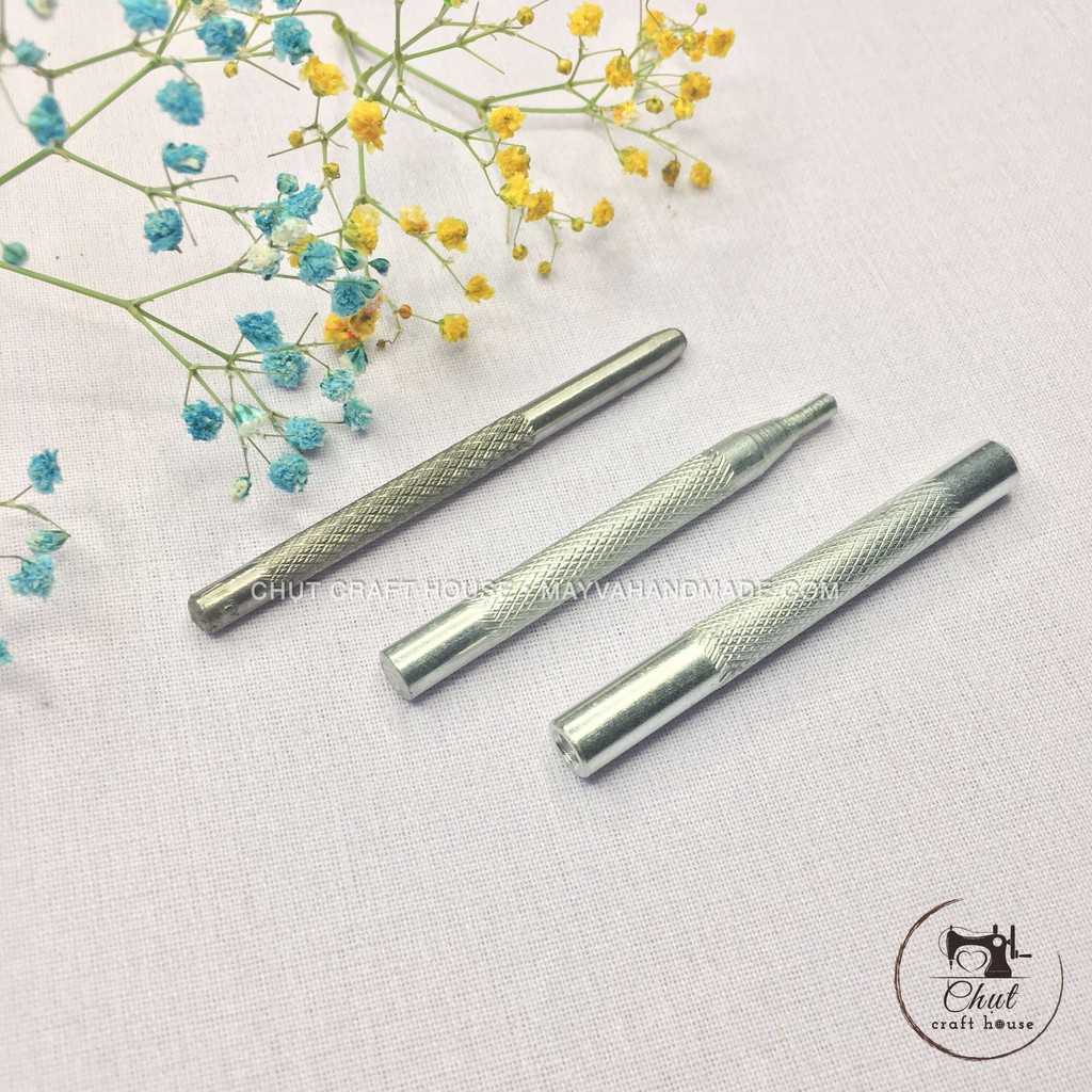 Bộ đóng cúc 4 chi tiết dùng cho đồ da, may handmade