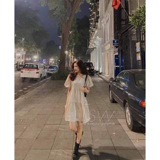[Ảnh thật] Đầm - Váy babydoll tay bồng siêu xinh