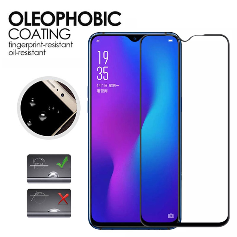 OPPO A73 Tempered Glass Full Coverage Glass Film For OPPO A53 A5 A9 2020 A12e A12 A31 A52 A72 A91 A92 A93 Reno 4 Pro Screen Protector and Camera Lens Glass Protector