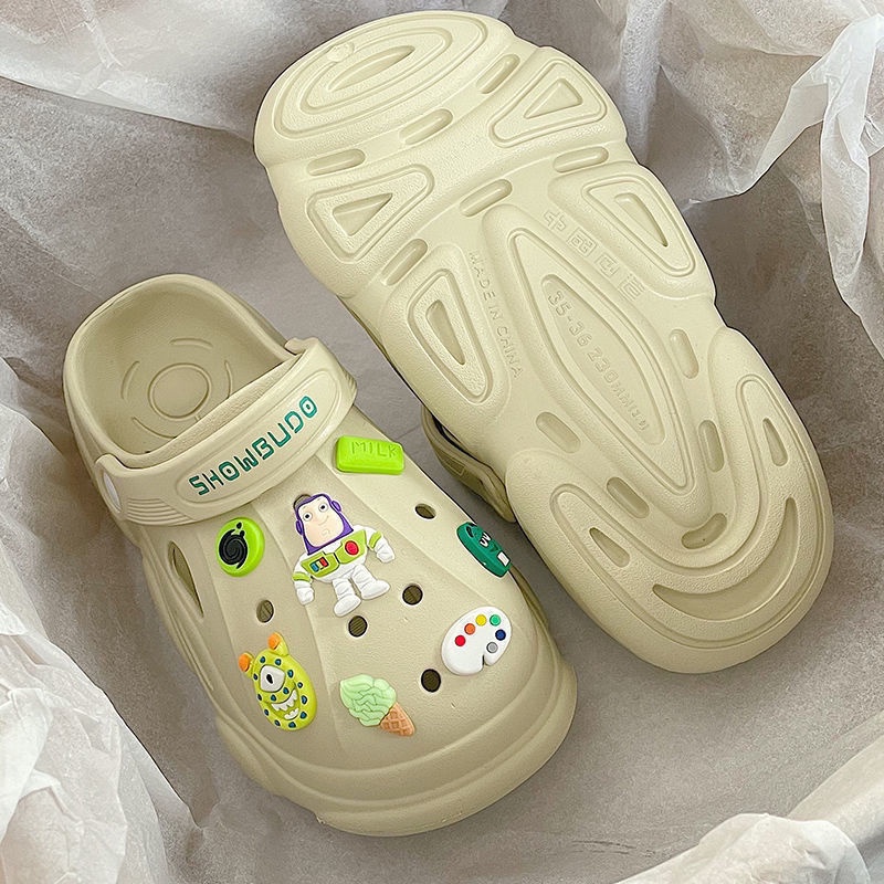 Dép Crocs Đế Dày 3cm Thời Trang Cao Cấp Cho Nữ