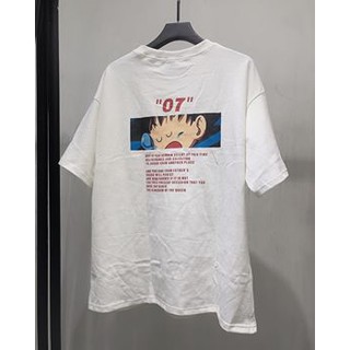 Áo thun over 07 songoku trắng unisex
