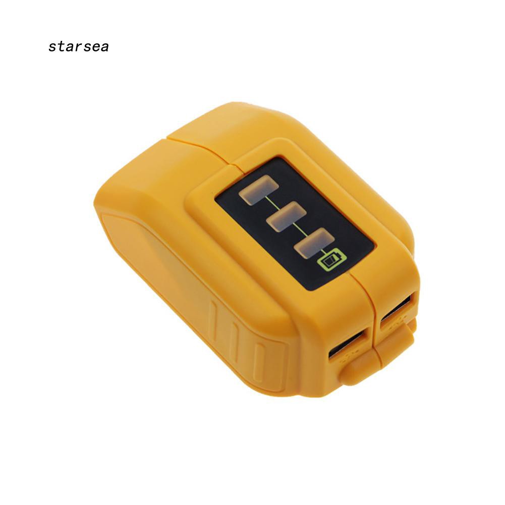 Bộ sạc chuyển đổi USB sạc điện thoại cho dewalt 12 / 18 / 20V Li-ion dcb090