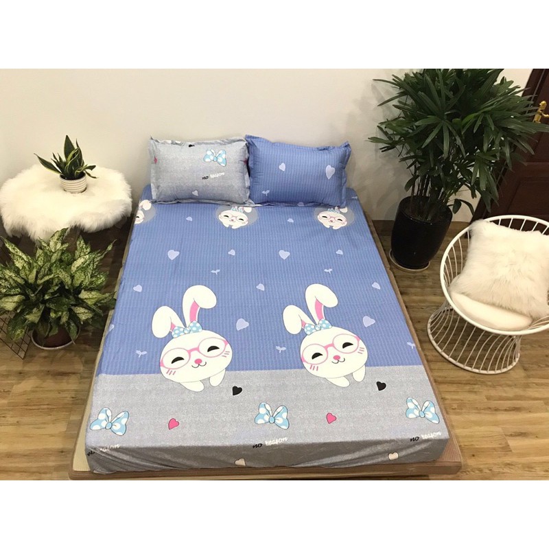 GA CHỐNG THẤM GOODMAMA BỘ 3 MÓN (1 GA VÀ 2 VỎ GỐI)   100% COTTON