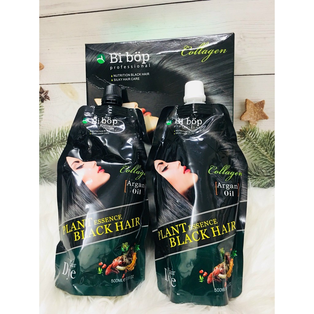 [FREESHIP] Nhuộm đen, nhuộm nâu BIBOP KERATIN phủ bạc 100%